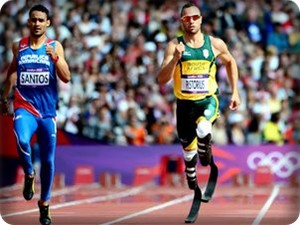 Oscar Pistorius faz história em Londres